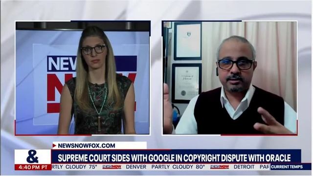 Interview about The Supreme Court Decision in Google vs Oracle Case Fox News Now смотреть онлайн