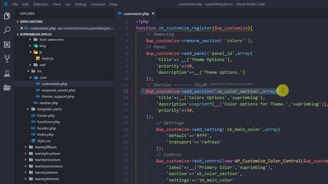 WordPress Theme Customizer - Nested Sections смотреть онлайн