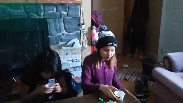 The competition of us seeing who could put the most chewy cubes in are mouth at a time/part2 смотреть онлайн