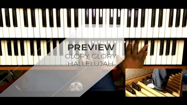 Glory Glory Hallelujah Congregational Song (Easy Organ Tutorial) смотреть онлайн