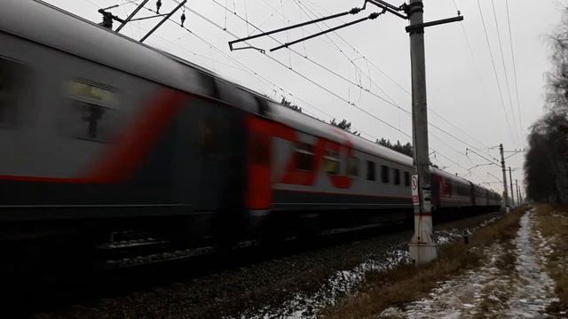 [РЖД] "Ракурс 2". Электровоз ЧС7 с пассажирским поездом №120 Москва - Саранск. смотреть онлайн