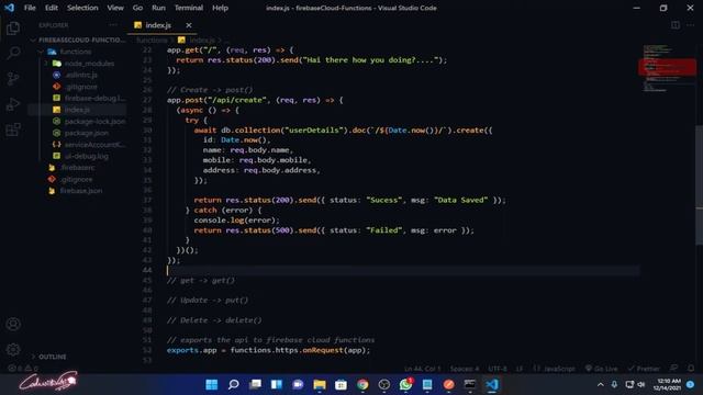 Building a RESTful API with Cloud Functions and Firestore - CRUD OPERATTIONS For Beginners смотреть онлайн