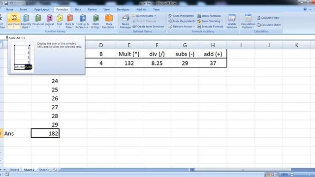 Microsoft Excel Malayalam tutorial 10 ( formula ) смотреть онлайн