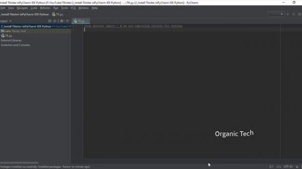 2 Install Tkinter in PyCharm IDE(Python GUI)