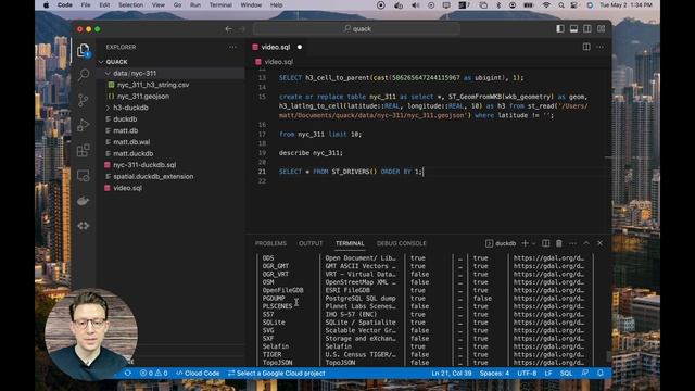 Analyze MILLIONS of points in SECONDS (on your computer) with DuckDB for GIS смотреть онлайн