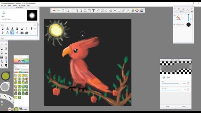 (B-Doodles 6) Chalk Brush Bird Practice смотреть онлайн