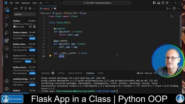 How to wrap a Python Flask App in a Class | Object Oriented Programming (OOP) смотреть онлайн