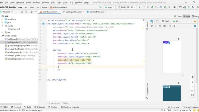 Membuka File Pdf Android Studio смотреть онлайн
