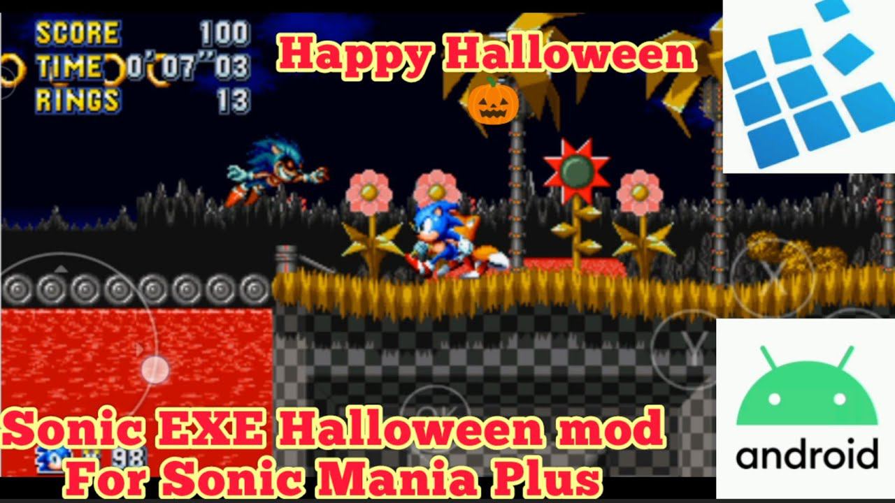 Sonic EXE Halloween 2019 Hunting mod For Sonic Mania Plus on Android ExaGear emulator #halloween смотреть онлайн