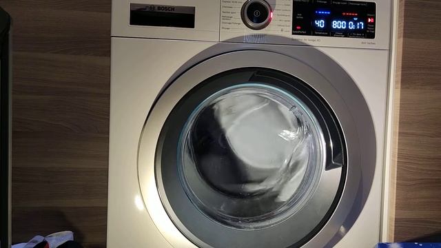 Bosch Série 8 - Prog. Synthétique Speed Perfect - 40°C - Spin 800 rpm смотреть онлайн