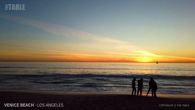 LOS ANGELES - Venice Beach, Los Angeles, California, USA, Travel, Sunday Evening Walk, 4K UHD смотреть онлайн