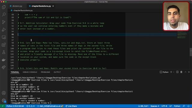 #10. Python Files and Exceptions Part 2 || Handling Errors || Storing data смотреть онлайн