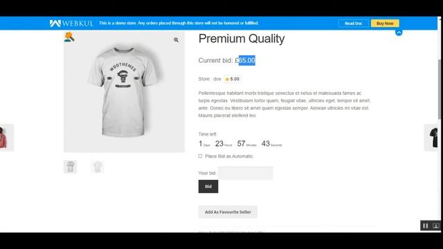 WooCommerce Multi Vendor Product Auction Plugin - Walkthrough смотреть онлайн