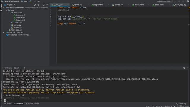 Flask Framework. Использование базы данных в приложении. Урок 4 смотреть онлайн