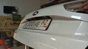 Kia Cee'd jd SW замена лампочки подсветки номера