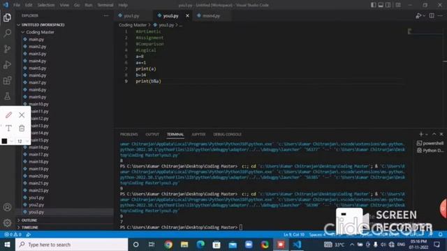 Assignment Operator in Python смотреть онлайн