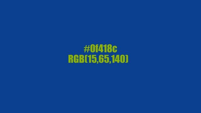 #0f418c RGB(15,65,140) смотреть онлайн
