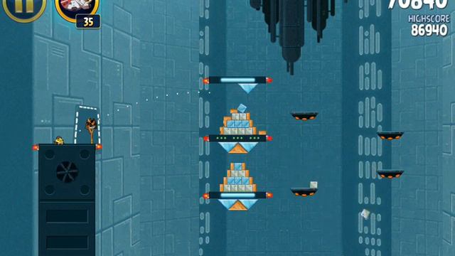 Angry Birds Star Wars - Level 2-24 Death Star 3 Star Walkthrough | 3 Stars Help смотреть онлайн