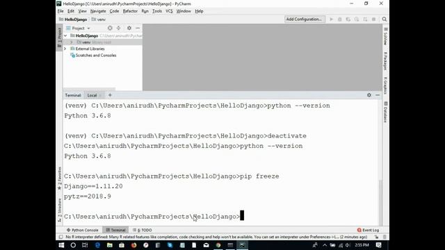 004 Django==1.11 - Create and Working with Virtualenv on Django Project смотреть онлайн