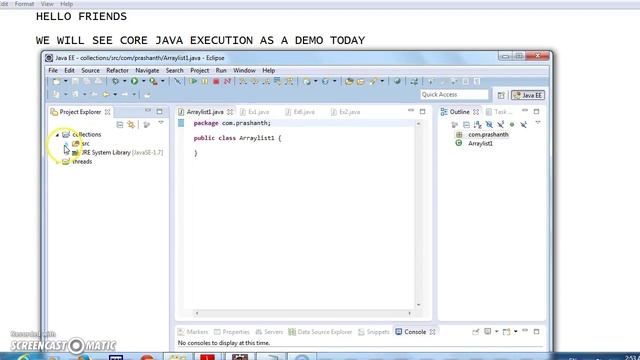 JAVA tutorial-COREJAVA EXECUTION смотреть онлайн