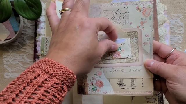 Guest Desing Team For @thegingerbreadprints / Writing Junk Journal / Vintage Romantic Roses