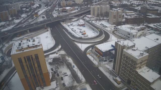 Москва - Нижегородская улица - веб камера 20.01.2021, 12:55