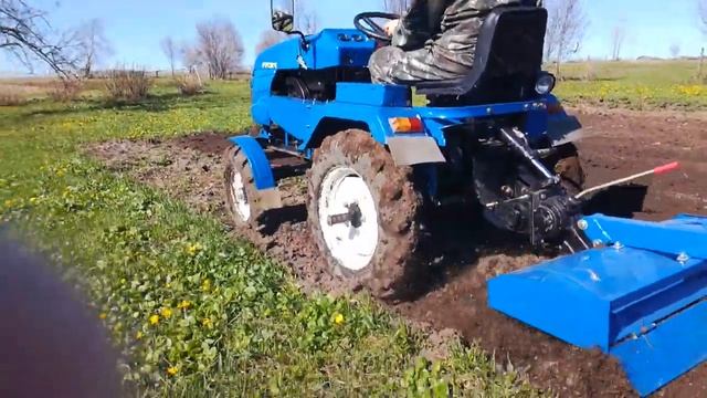 Минитрактор с фрезой смотреть онлайн