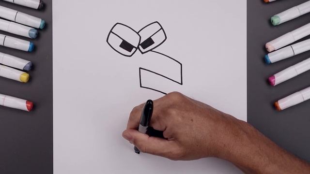 Alphabet Lore | How To Draw Letter F смотреть онлайн