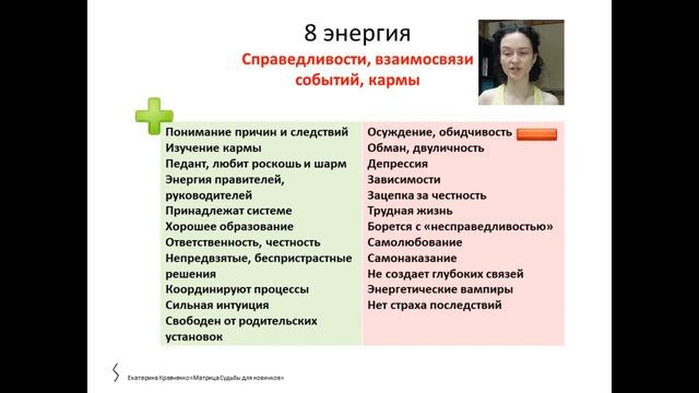 Обучение Матрица Судьбы. Урок № 15 8 энергия в Матрице, аркан Таро Правосудие смотреть онлайн