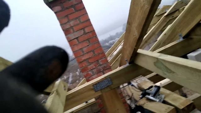 #Утепление дымохода на крыше.Каркас ч.1. смотреть онлайн