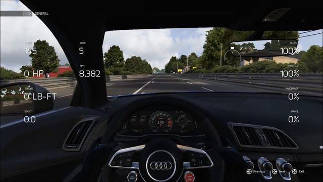 Forza 6 - Audi R8 V10 Plus - 0-300-0 смотреть онлайн