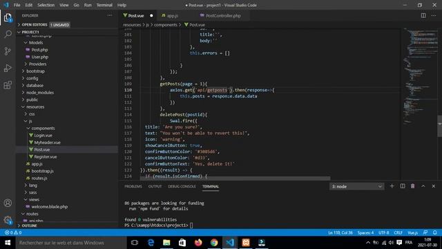 11-Pagination(SPA Project With Laravel Vuejs in Arabic) смотреть онлайн