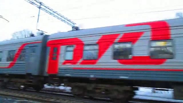 Электровоз ЧС7-110 с поездом №065М Москва-Кишинёв, перегон Нара-Латышская(Наро-Фоминск)24.02.2015 смотреть онлайн