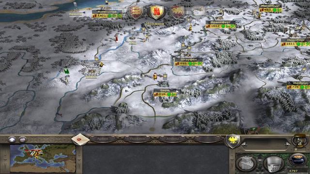 Продолжаем захватывать мир за Германию. Второе видео... Medieval 2 Total War смотреть онлайн