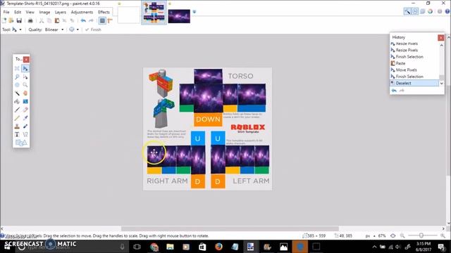 How to Make ur own shirts Roblox Paint net смотреть онлайн