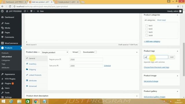 How to add product in wordpress/woocommerce смотреть онлайн