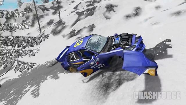 Cars vs Suspension Bridge - BeamNG drive смотреть онлайн