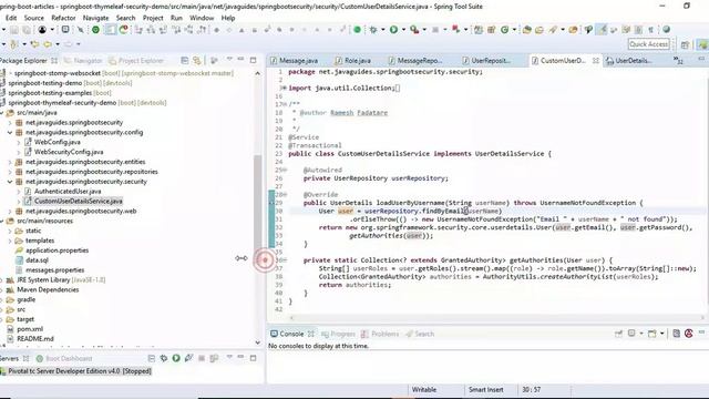 Spring Boot + Role Based Spring Security (Authentication and Authorization) + Hibernate + MySQL смотреть онлайн
