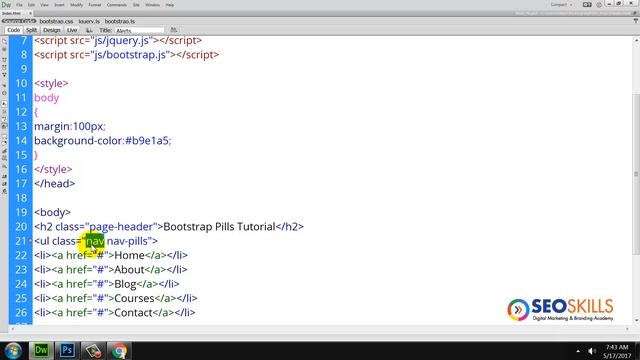Bootstrap Pills Tutorial in Telugu смотреть онлайн