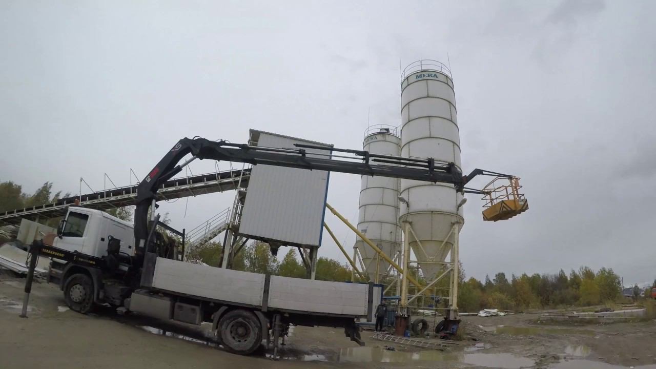 Кран Манипулятор,демонтаж завода,а Я ПОДНЯЛСЯ НА ПОЛНЫЙ ВЫЛЕТ В ЛЮЛЬКЕ.Hiab xs322. смотреть онлайн