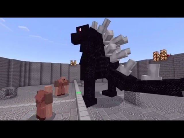 Годзилла против мутантов жителей.