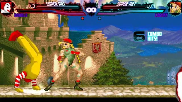Ronald McDonald vs All the characters from Street Fighter 2 - MUGEN MADNESS 1.1 HD Widescreen смотреть онлайн