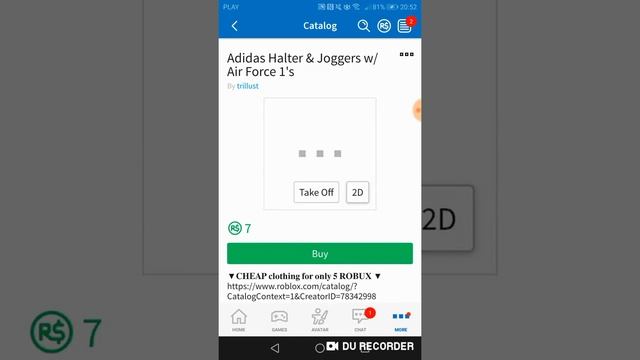Roblox Adidas Outfit смотреть онлайн