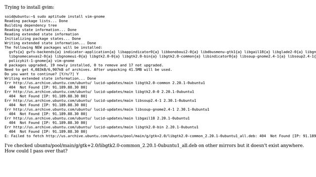 Apt in ubuntu: Failed to fetch url: 404 Not Found (2 Solutions!!) смотреть онлайн