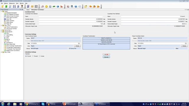 Geographic Calculator 2014 - Working With Vertical Systems