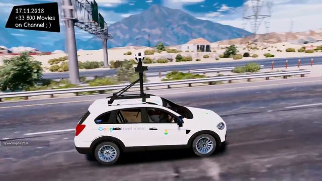 Google Maps Street View Car 1.0  ✪ GTA 5 Realistic Graphics  MOD PC -1440p60 FPS _REVIEW