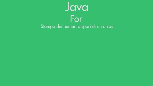 Costrutti iterativi - For e For Each - Java in 2 minuti #13 смотреть онлайн