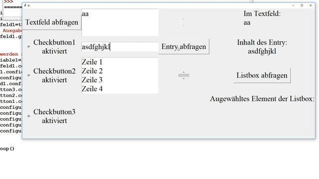 Python Tutorial 0128 für Anfänger tkinter GUI 11 Checkbutton Text Listbox Entry Scrollbar #Python смотреть онлайн