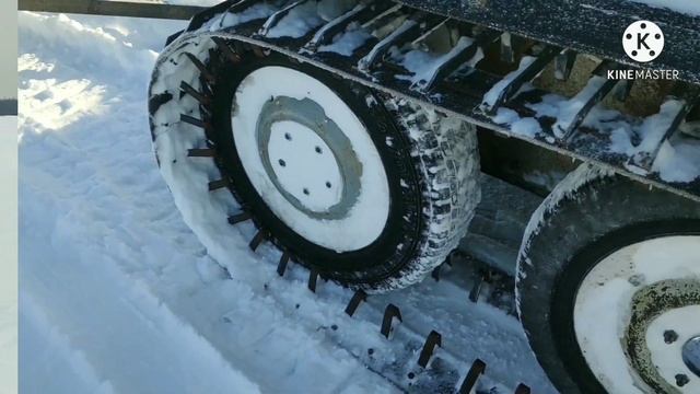 Гусеничный вездеход "Бодунец".В работе. смотреть онлайн