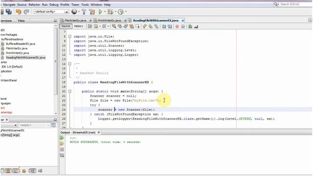 Reading Files with Scanner смотреть онлайн